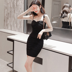 2023女裝名媛性感內衣修身包臀氣質吊帶洋裝禮服001
