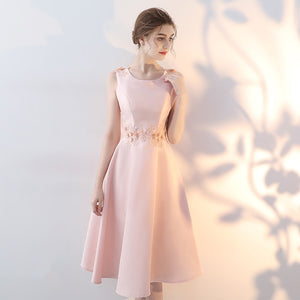 禮服女2023粉色派對小禮服洋裝韓式中長款宴會主持人晚禮服