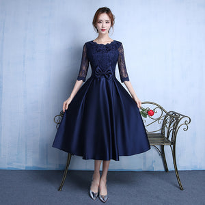2023晚禮服中長款長袖結婚禮服裙敬酒服女伴娘服