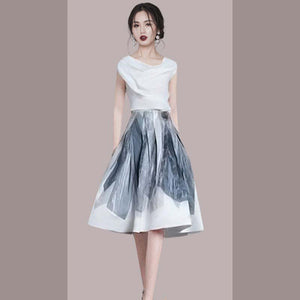法式名媛洋裝2022夏季新款設計感小眾套裝時尚氣質兩件式套裝